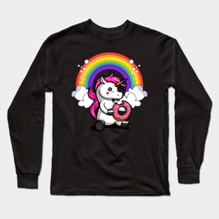 Unicorn Donut Long Sleeve T-Shirt